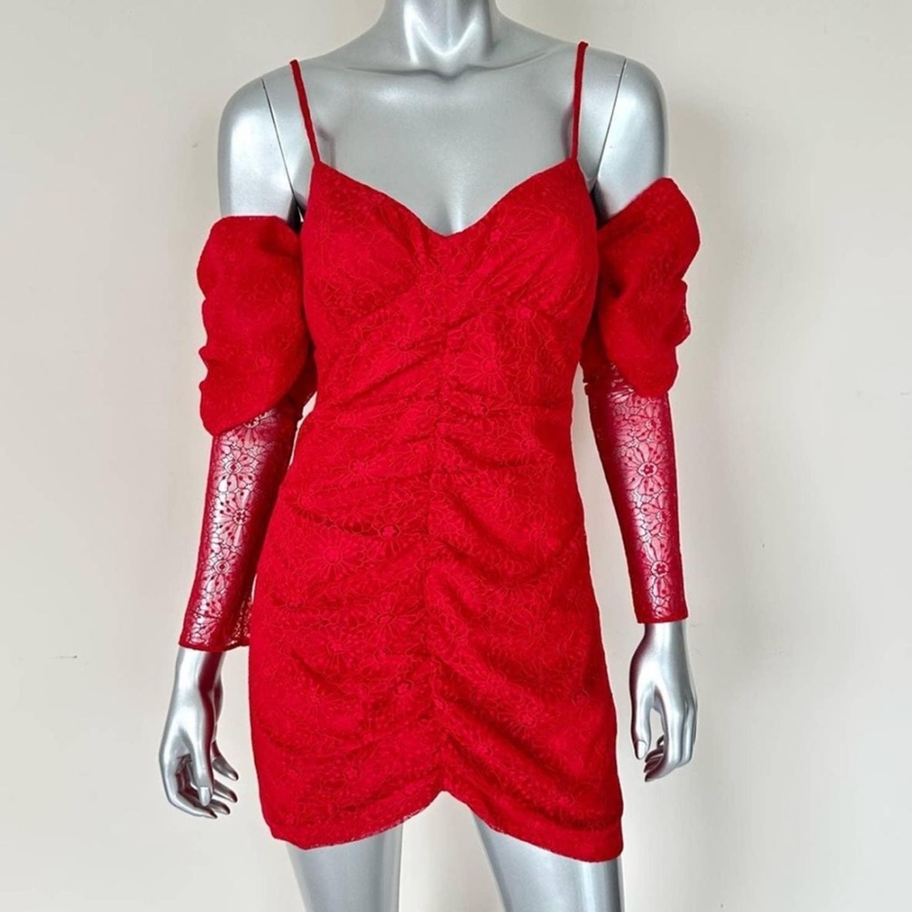 NWT Lovers + Friends | Womens | Sierra Mini Dress in Strawberry Red. Size Medium